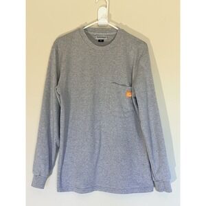 Titicaca Gray Grey Long Sleeved CAT2 Fire Resistant FR Crewneck Tee Shirt Medium